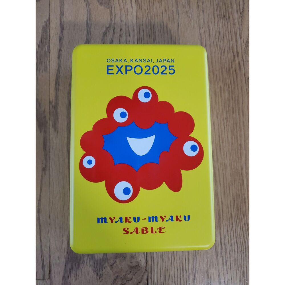 Osaka Kansai Japan Expo 2025 Myaku-Myaku Sablé Cookies Tin ONLY VGUC